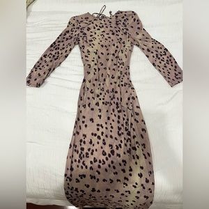 StockholmAtelier, and Other Stories Cheetah Print Long Sleeve Dress